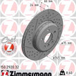 Load image into Gallery viewer, Zimmermann Brake Disc 150.2920.32 fits 2012-2020 BMW 320I xDrive / 328D / 328I / 328I GT xDrive / 328I xDrive / 330E / 330...