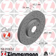 Load image into Gallery viewer, Zimmermann Brake Disc 150.2930.52 fits 2016-2022 BMW X1 / 2016-2024 BMW / Mini / 2017-2023 Mini Cooper Countryman S / 2018...