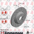 Load image into Gallery viewer, Zimmermann Brake Disc 150.3460.70 fits 2008-2013 BMW 1 Series M / M3 / 2011 BMW 1 Series M