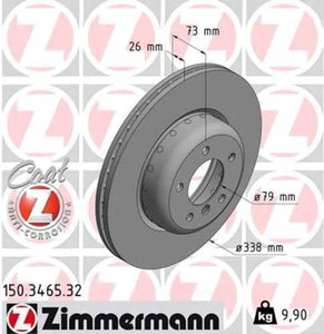 Zimmermann Brake Disc 150.3465.32