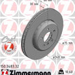 Load image into Gallery viewer, Zimmermann Brake Disc 150.3483.32 fits 2011-2019 BMW 535D / 535D xDrive / 535I / 535I xDrive / 640I / 640I Gran COUPE / 64...