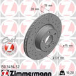 Load image into Gallery viewer, Zimmermann Brake Disc 150.3494.52 fits 2011-2017 BMW X3 / 2011-2018 BMW X3 / X4 / 2015-2018 BMW X4