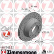 Load image into Gallery viewer, Zimmermann Brake Disc 1505 fits 1984-1989 Porsche 911