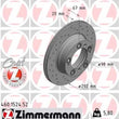 Load image into Gallery viewer, Zimmermann Brake Disc 1524 fits 1997-2004 Porsche Boxster