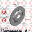 Load image into Gallery viewer, Zimmermann Brake Disc 2909 fits 2012-2019 BMW M5 / M6 / M6 Gran COUPE / 2013-2016 BMW M5 / 2012-2018 BMW M6