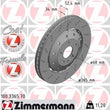 Load image into Gallery viewer, Zimmermann Brake Disc 3365 fits 2008-2012 Audi R8 - Main Product View