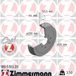 Load image into Gallery viewer, Zimmermann Brake Disc 3365 fits 2008-2012 Audi R8 - Side View