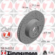 Load image into Gallery viewer, Zimmermann Brake Disc 3403 fits 2004-2007 BMW 525I / 530I / 2006-2007 BMW 525XI / 530XI / 2008 BMW 528XI / 2008-2010 BMW 5...