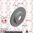 Load image into Gallery viewer, Zimmermann Brake Disc 3405 fits 2004-2007 BMW 525I / 2004-2010 BMW 525I / 528I / 530I / 2008-2010 BMW 528I