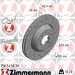 Load image into Gallery viewer, Zimmermann Brake Disc 3458 fits 2008-2013 BMW M3 / 2011 BMW 1 Series M