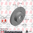 Load image into Gallery viewer, Zimmermann Brake Disc 3467 fits 2011-2013 BMW 328I / 328I xDrive / 2012-2015 BMW X1