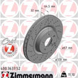 Load image into Gallery viewer, Zimmermann Brake Disc 3637 fits 2006 Mercedes-Benz CLS500 / 2007-2009 Mercedes-Benz CLS550 / E550 / 2007-2011 Mercedes-Ben...