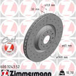 Load image into Gallery viewer, Zimmermann Brake Disc 600.3243.52 fits 2012-2025 Audi / Volkswagen