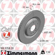 Load image into Gallery viewer, Zimmermann Coated Brake Disc 100.3358.20 fits 2008-2024 Audi / Porsche