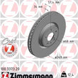 Load image into Gallery viewer, Zimmermann Coated Brake Disc 100.3373.20 fits 2020-2024 Audi Q5 PHEV / 2018-2024 Audi S4 / 2018-2024 Audi S5 / 2018-2024 A...