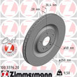 Load image into Gallery viewer, Zimmermann Coated Brake Disc 100.3376.20 fits 2017-2024 Audi A8 Quattro / E-Tron Quattro / E-Tron S / E-Tron S Sportback /...