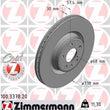 Load image into Gallery viewer, Zimmermann Coated Brake Disc 100.3378.20 fits 2017-2024 Audi A4 / A4 Allroad / A4 Quattro / A5 Quattro / A5 Sportback / A6...