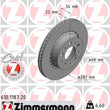 Load image into Gallery viewer, Zimmermann Coated Brake Disc 1187 fits 1985-1992 Volvo 740 / 1988-1990 Volvo 760 / 1988-1991 Volvo 780