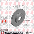 Load image into Gallery viewer, Zimmermann Coated Brake Disc 1195 fits 1994-1997 Volvo 850 / 1995-1997 Volvo 960 / 1998-2004 Volvo C70 / 1998-2000 Volvo S...