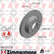 Load image into Gallery viewer, Zimmermann Coated Brake Disc 1227 fits 1992-1994 Audi S4 / 1995 Audi S6 / 1990-1994 Audi V8 Quattro