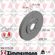 Load image into Gallery viewer, Zimmermann Coated Brake Disc 1235 fits 1999-2010 Volkswagen Beetle / 1999-2006 Volkswagen Golf / 1999-2005 Volkswagen Jetta