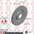 Load image into Gallery viewer, Zimmermann Coated Brake Disc 1240 fits 2000-2006 Audi TT / 2000-2006 Audi TT Quattro / 2002-2006 Volkswagen Golf GTI 1.8T ...
