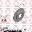 Load image into Gallery viewer, Zimmermann Coated Brake Disc 1248 fits 2000-2006 Audi TT Quattro