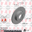 Load image into Gallery viewer, Zimmermann Coated Brake Disc 1268 fits 1995-1998 BMW 318TI / 1996-1998 BMW Z3