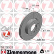 Load image into Gallery viewer, Zimmermann Coated Brake Disc 1269 fits 1992-2005 BMW 318I / 318IS / 318TI / 323CI / 323I / 323IS / 325I / 325IS