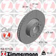 Load image into Gallery viewer, Zimmermann Coated Brake Disc 1271 fits 1997-2001 BMW 540I / 1995-2001 BMW 740I / 1994-2001 BMW 740IL / 1993-1997 BMW 840CI