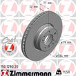 Load image into Gallery viewer, Zimmermann Coated Brake Disc 1280 fits 1995-2001 BMW 750IL