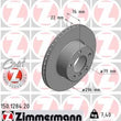 Load image into Gallery viewer, Zimmermann Coated Brake Disc 1284 fits 2001-2003 BMW 525I / 1997-2000 BMW 528I