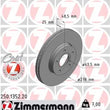Load image into Gallery viewer, Zimmermann Coated Brake Disc 1352 fits 2006-2013 Volvo C30 / 2004-2013 Volvo C70 / 2004-2011 Volvo S40 / 2005-2011 Volvo V50