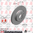Load image into Gallery viewer, Zimmermann Coated Brake Disc 1424 fits 1992-1993 Mercedes-Benz 400SE / 400SEL / 500SEC / 500SEL / 600SEC / 600SEL / 1998-1...