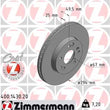 Load image into Gallery viewer, Zimmermann Coated Brake Disc 1430 fits 1990-1993 Mercedes-Benz 300CE / 1993 Mercedes-Benz 300E / 1993 Mercedes-Benz 300TE ...