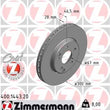 Load image into Gallery viewer, Zimmermann Coated Brake Disc 1443 fits 1996-2011 Mercedes-Benz C240 / C280 / C320 / C350 / CLK320 / CLK350 / SLK280 / SLK300