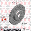Load image into Gallery viewer, Zimmermann Coated Brake Disc 150.2905.20 fits 2012-2021 BMW 228I / 228I xDrive / 230I / 230I xDrive / 335I / 335I GT xDriv...