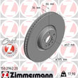Load image into Gallery viewer, Zimmermann Coated Brake Disc 150.2962.20 fits 2017-2024 BMW 750I xDrive / 840I / 840I Gran COUPE / 840I xDrive / 840I xDri...