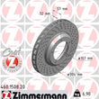 Load image into Gallery viewer, Zimmermann Coated Brake Disc 1508 fits 1986-1989 Porsche 911