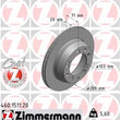 Load image into Gallery viewer, Zimmermann Coated Brake Disc 1511 fits 1977-1982 1987-1988 Porsche 924 / 1978-1986 1988 Porsche 924 / 1978-1986 Porsche 92...