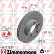 Load image into Gallery viewer, Zimmermann Coated Brake Disc 1525 fits 1999-2008 Porsche 911 / 2000-2012 Porsche Boxster / 2006-2012 Porsche Cayman