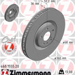 Load image into Gallery viewer, Zimmermann Coated Brake Disc 1555 fits 2015-2018 Porsche Macan