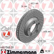 Load image into Gallery viewer, Zimmermann Coated Brake Disc 1560 fits 2001-2012 Porsche 911