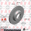 Load image into Gallery viewer, Zimmermann Coated Brake Disc 1568 fits 2005-2008 Porsche Boxster / 2007-2008 Porsche Cayman