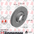 Load image into Gallery viewer, Zimmermann Coated Brake Disc 1580 fits 2010-2016 Porsche Panamera