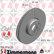 Load image into Gallery viewer, Zimmermann Coated Brake Disc 2914 fits 2010-2019 BMW 760LI / 2011-2019 BMW Alpina B6 xDrive Gran COUPE / 2011-2015 BMW Alp...