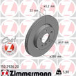Load image into Gallery viewer, Zimmermann Coated Brake Disc 2926 fits 2014-2024 Mini Cooper