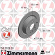 Load image into Gallery viewer, Zimmermann Coated Brake Disc 2928 fits 2014-2024 Mini Cooper