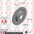 Load image into Gallery viewer, Zimmermann Coated Brake Disc 2931 fits 2014-2021 BMW I3 / 2018-2021 BMW I3S / 2023 2024 Mini Cooper John / 2020-2022 Mini ...