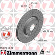 Load image into Gallery viewer, Zimmermann Coated Brake Disc 2933 fits 2009-2015 Mini Cooper